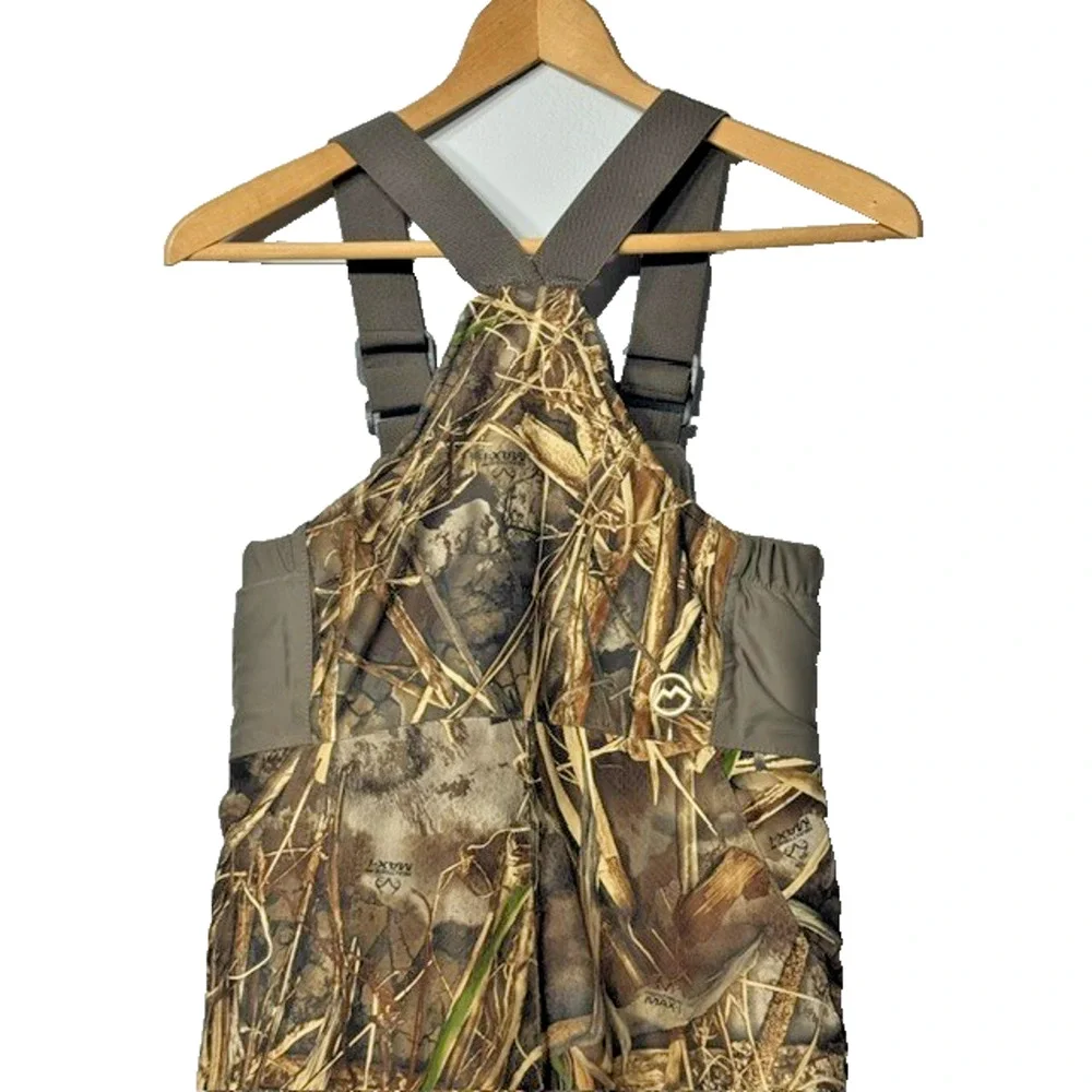 Magellan Youth Small Realtree Max-5 Camo Hunting Bibs Insulated Waterproof
